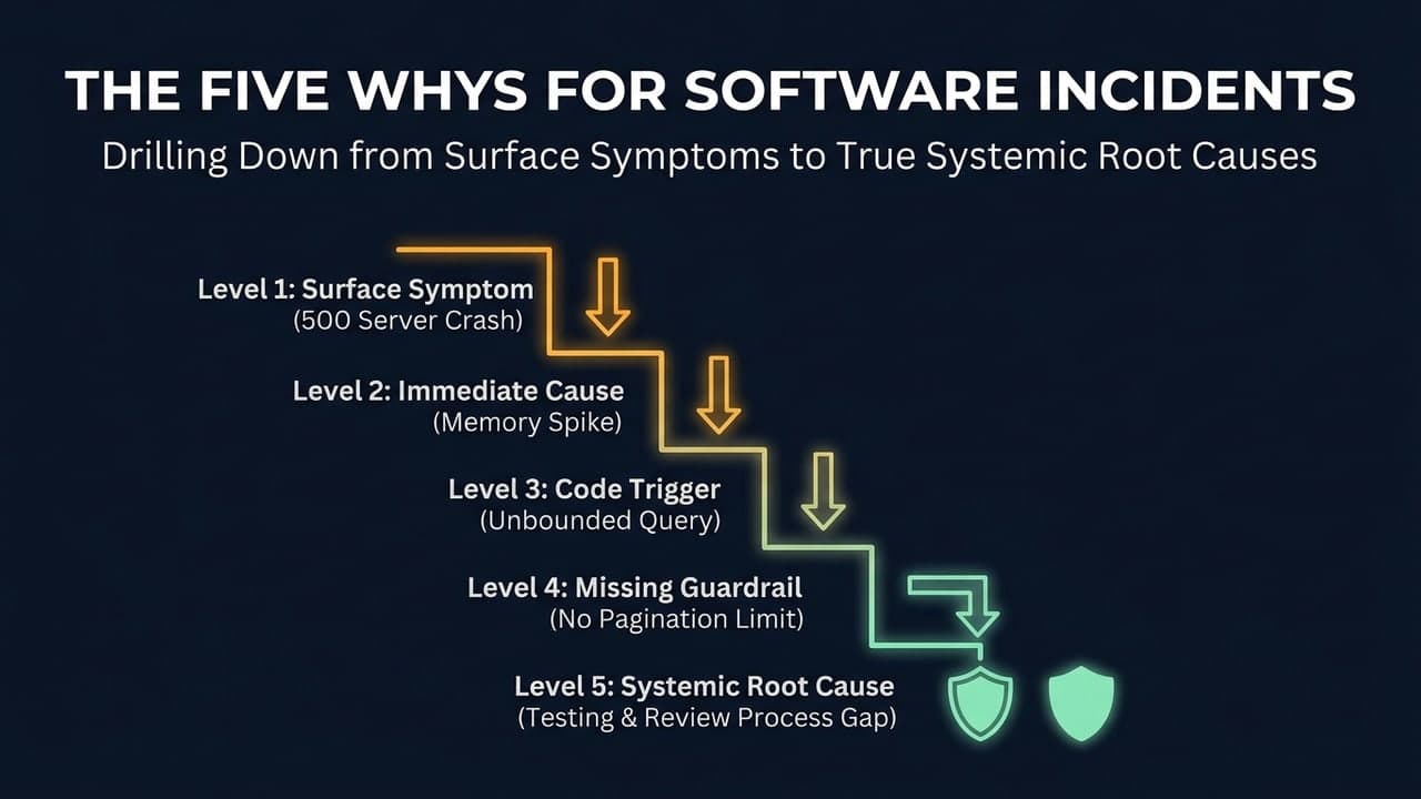 The Five Whys, Applied to Software Incidents