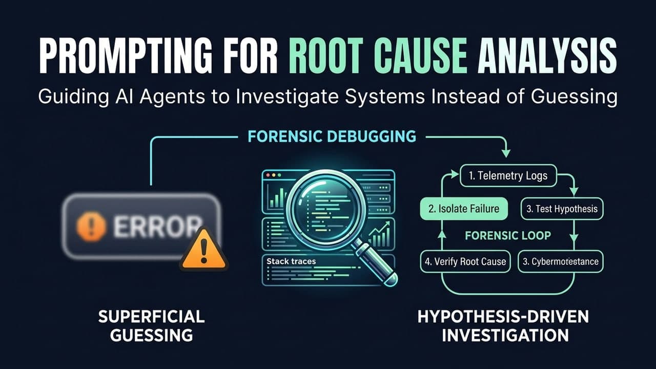 Prompting for Root Cause Analysis: Getting an AI Agent to Investigate Instead of Guess