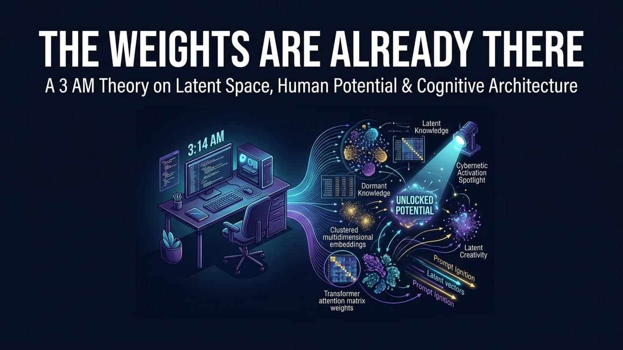 The Weights Are Already There: A 3 AM Theory on Human Potential and AI