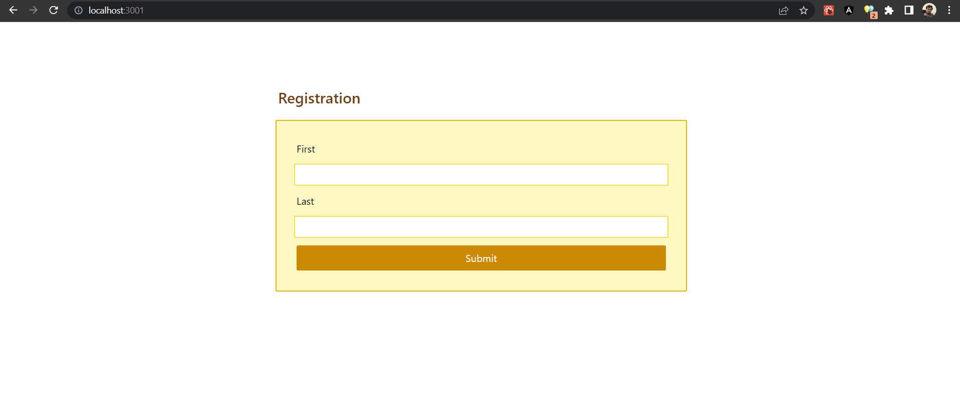 Registration Form